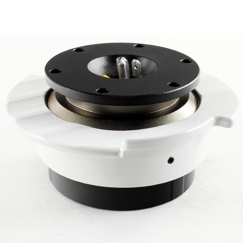 NRG Black / White Ball Lock 6-Bolt Steering Wheel Gen 2.5 Quick Release Adapter -SRK-250BK-WH - Image 2