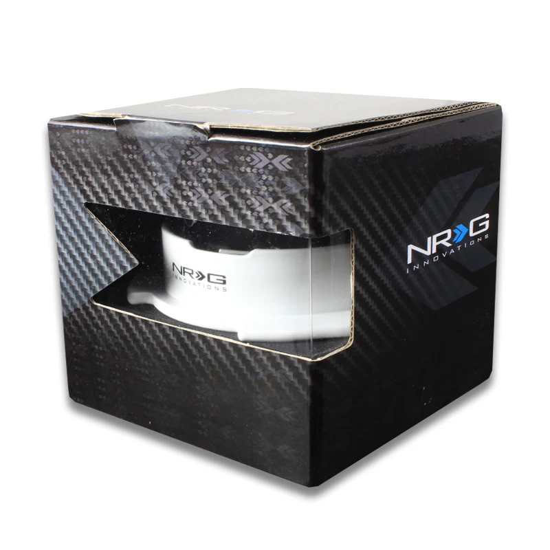 NRG Black / White Ball Lock 6-Bolt Steering Wheel Gen 2.5 Quick Release Adapter -SRK-250BK-WH - Image 6