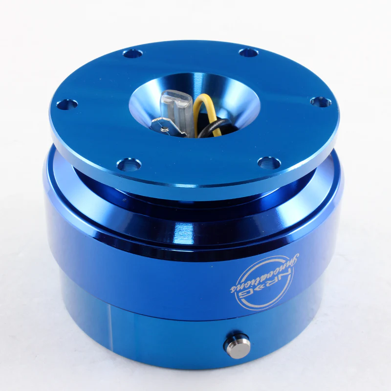 NRG Blue Aluminum Ball Lock 6-Bolt Steering Wheel Gen 2.0 Quick Release Adapter -SRK-200BL - Image 3
