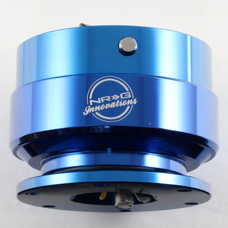NRG Blue Aluminum Ball Lock 6-Bolt Steering Wheel Gen 2.0 Quick Release Adapter -SRK-200BL - Image 4