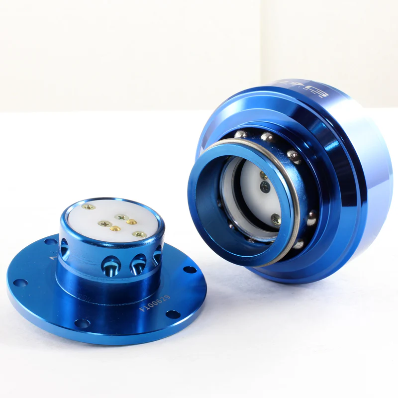 NRG Blue Aluminum Ball Lock 6-Bolt Steering Wheel Gen 2.0 Quick Release Adapter -SRK-200BL - Image 5