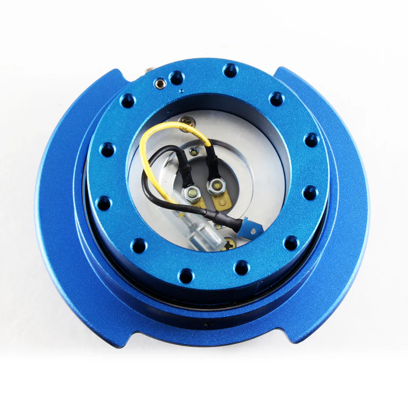 NRG Blue Ball Lock 6-Bolt Steering Wheel Gen 2.5 Quick Release Adapter -SRK-250BL - Image 3