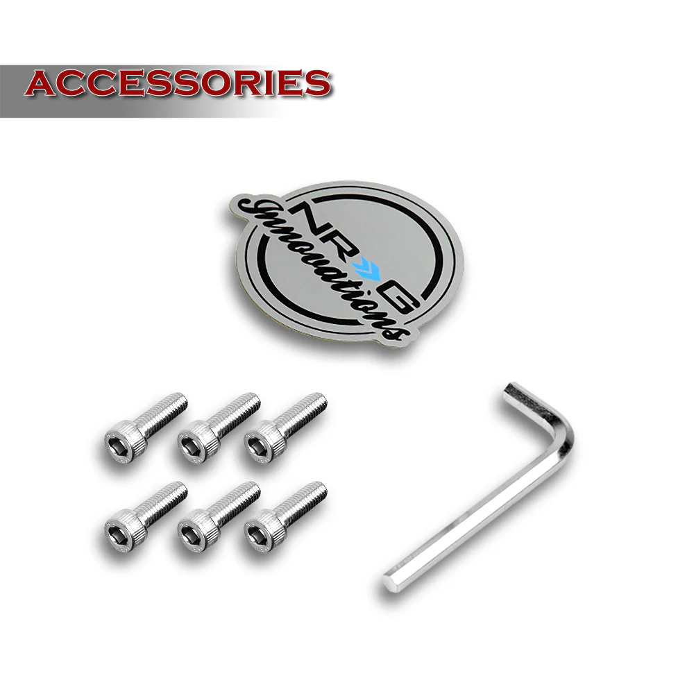 NRG Carbon Fiber Look Aluminum 1.25 Thin 6-Bolt Steering Wheel Universal Short Hub Adapter Quick Release Spacer -SRK-400CF - Image 4