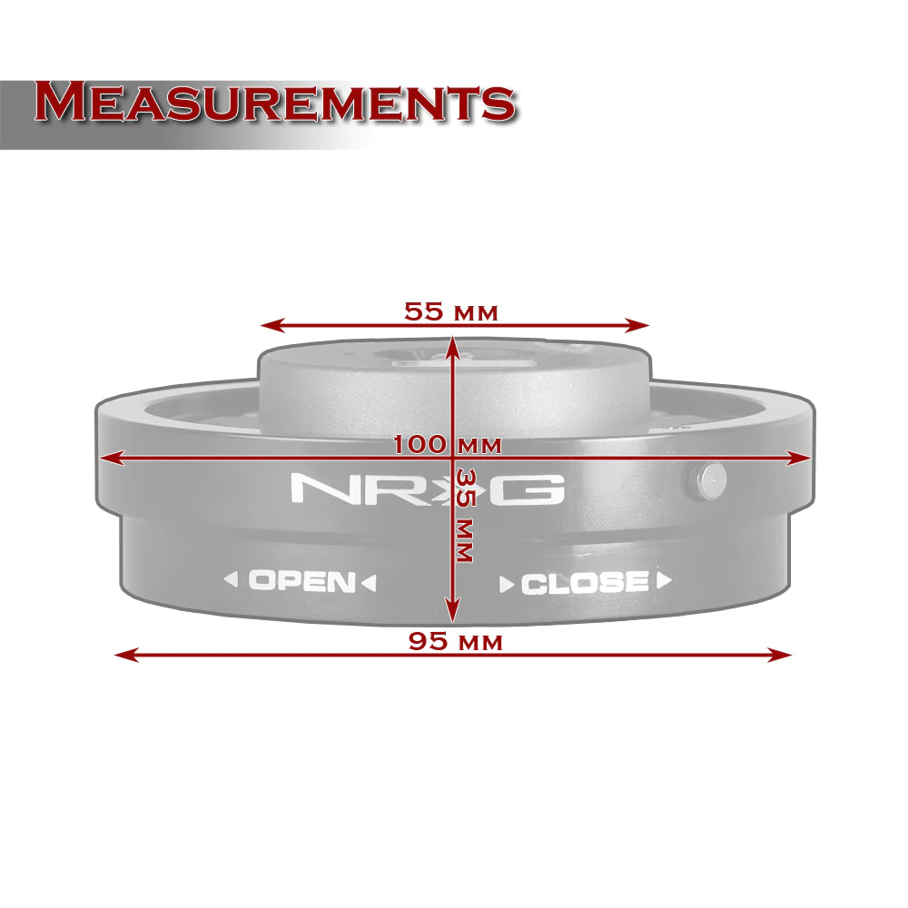 NRG Carbon Fiber Look Aluminum 1.25 Thin 6-Bolt Steering Wheel Universal Short Hub Adapter Quick Release Spacer -SRK-400CF - Image 5
