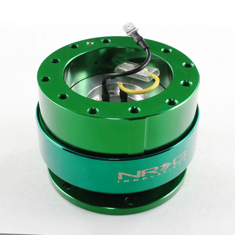 NRG Green Ball Lock Aluminum 6-Bolt Steering Wheel Gen 2.0 Quick Release Adapter -SRK-200GN - Image 5