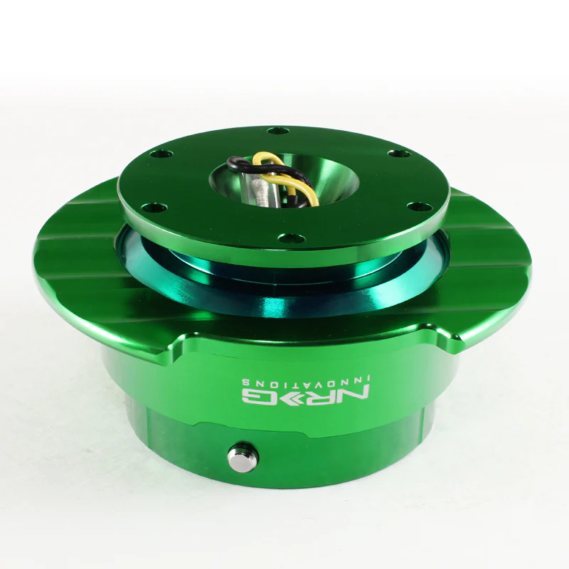 NRG Green Ball Lock Aluminum 6-Bolt Steering Wheel Gen 2.5 Quick Release Adapter -SRK-250GN - Image 2