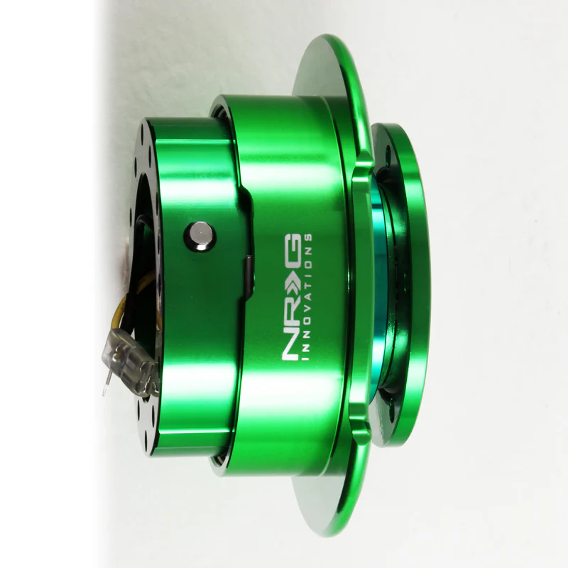 NRG Green Ball Lock Aluminum 6-Bolt Steering Wheel Gen 2.5 Quick Release Adapter -SRK-250GN - Image 3
