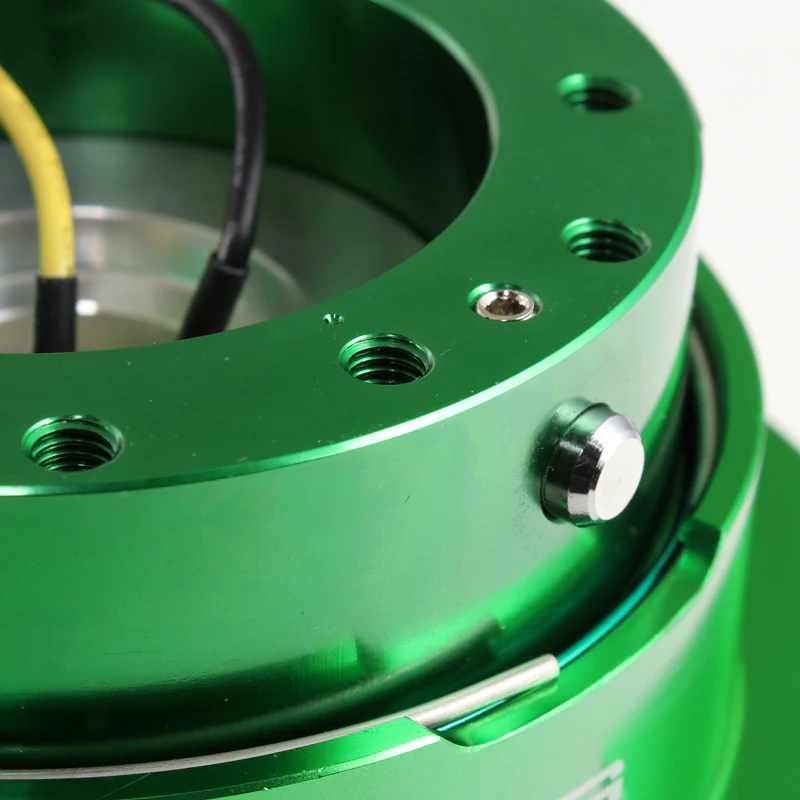 NRG Green Ball Lock Aluminum 6-Bolt Steering Wheel Gen 2.5 Quick Release Adapter -SRK-250GN - Image 5