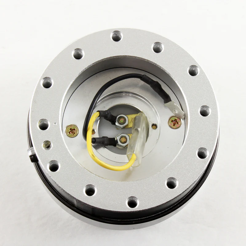 NRG Gunmetal / Silver Ball Lock 6-Bolt Steering Wheel Gen 2.0 Quick Release Adapter -SRK-200SL - Image 3