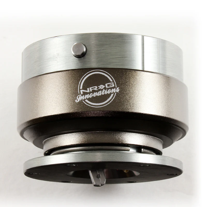 NRG Gunmetal / Titanium Chrome 6-Bolt Steering Wheel Gen 2.0 Quick Release Adapter -SRK-200GM - Image 3