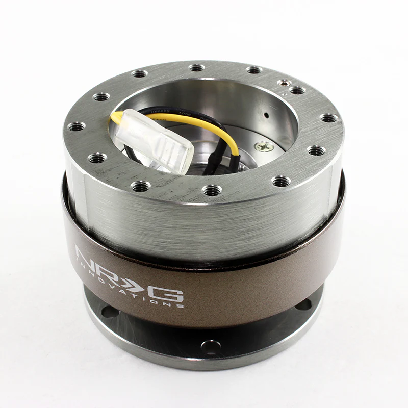 NRG Gunmetal / Titanium Chrome 6-Bolt Steering Wheel Gen 2.0 Quick Release Adapter -SRK-200GM - Image 5
