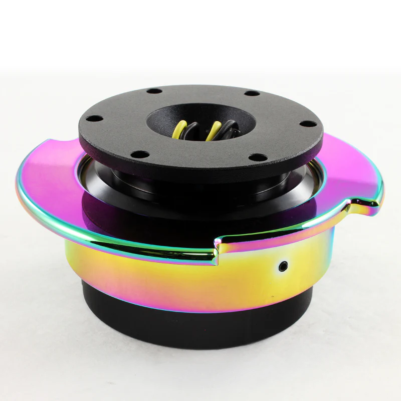 NRG Neo Chrome Ball Lock 6-Bolt Steering Wheel Gen 2.5 Quick Release Adapter -SRK-250BK-MC - Image 2