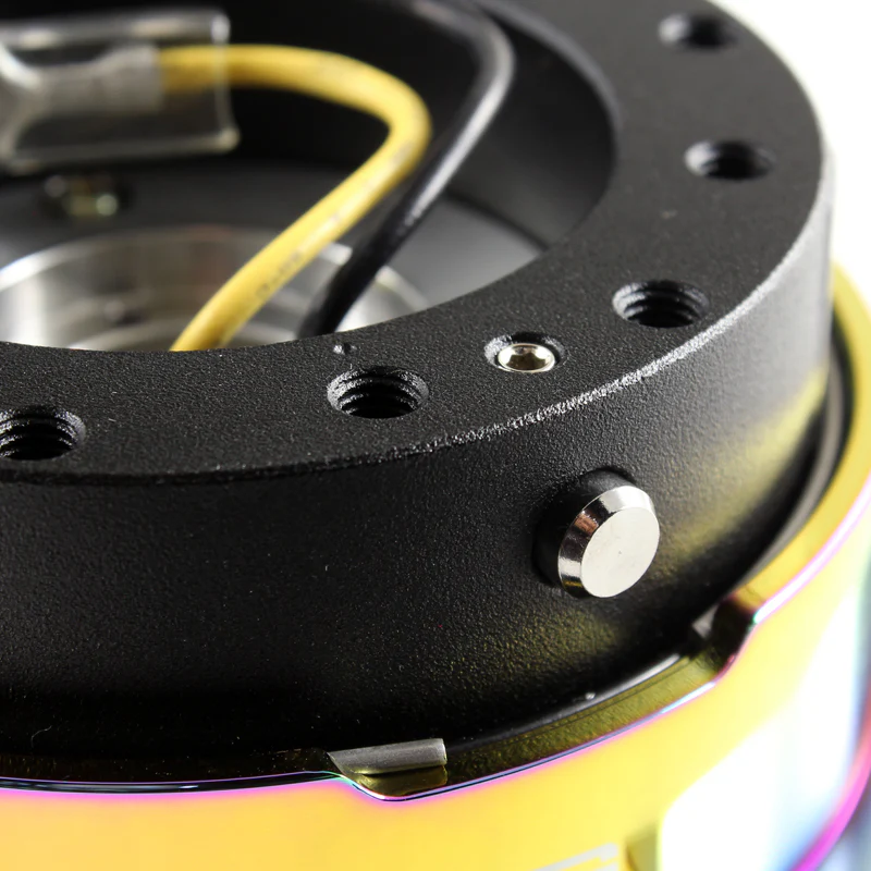 NRG Neo Chrome Ball Lock 6-Bolt Steering Wheel Gen 2.5 Quick Release Adapter -SRK-250BK-MC - Image 4