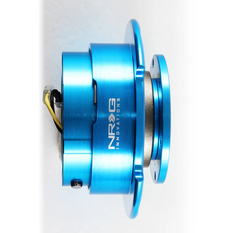 NRG Neon Blue Ball Lock Aluminum 6-Bolt Steering Wheel Gen 2.5 Quick Release Adapter -SRK-250NB - Image 4
