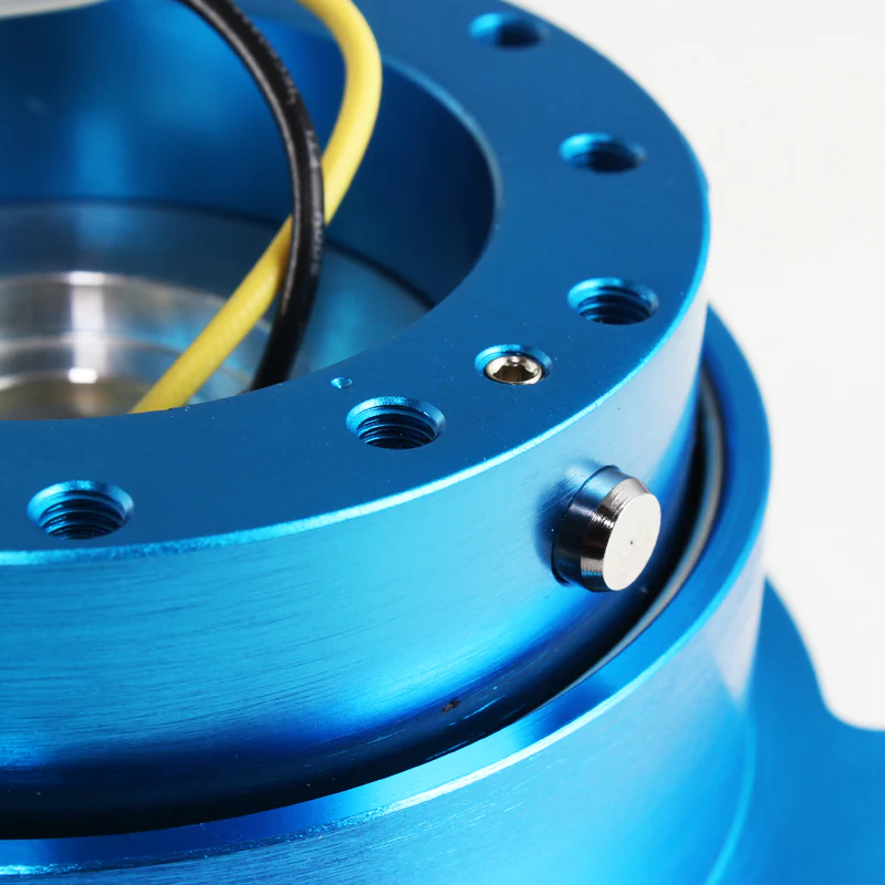 NRG Neon Blue Ball Lock Aluminum 6-Bolt Steering Wheel Gen 2.5 Quick Release Adapter -SRK-250NB - Image 6