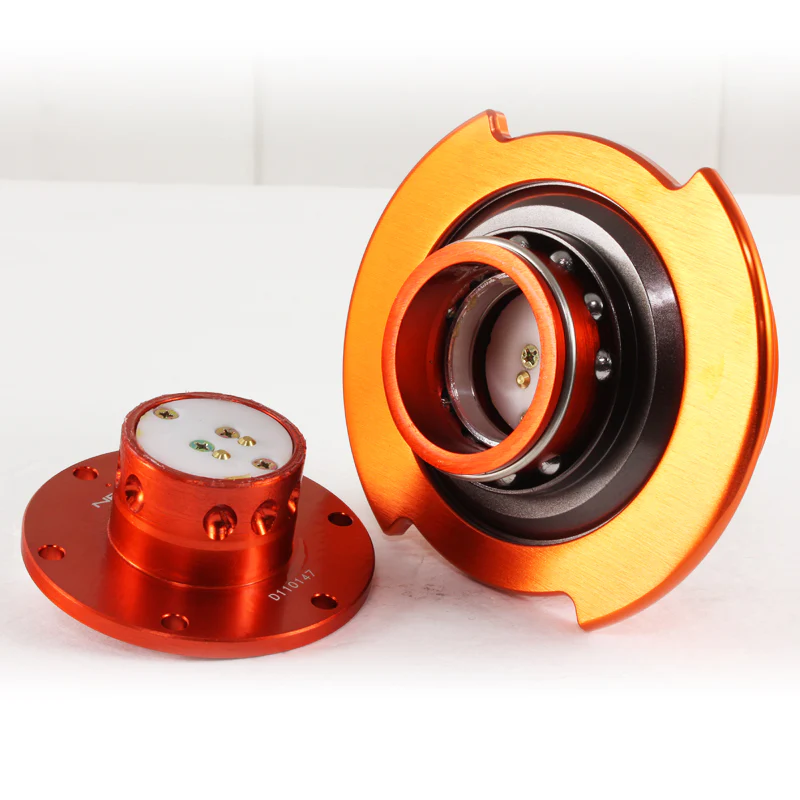 NRG Orange Ball Lock Aluminum 6-Bolt Steering Wheel Gen 2.5 Quick Release Adapter -SRK-250OR - Image 5