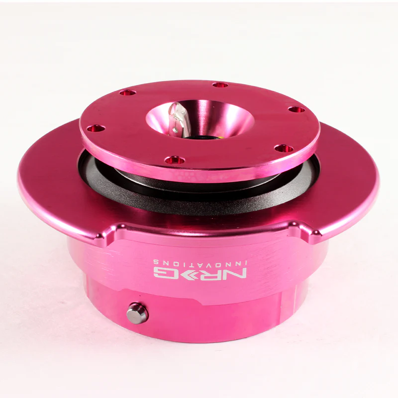 NRG Pink Ball Lock Aluminum 6-Bolt Steering Wheel Gen 2.5 Quick Release Adapter -SRK-250PK - Image 5