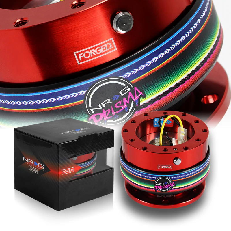 NRG Red Aluminum Ball Lock 6-Bolt Steering Wheel Gen 2.0 Quick Release Adapter -SRK-200RD-MEXICALI - Image 5