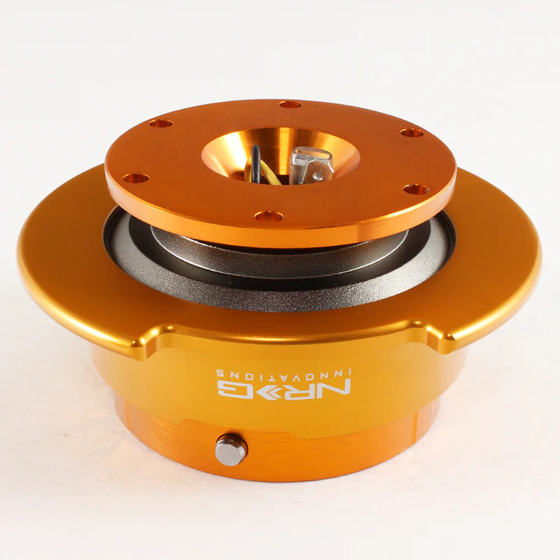 NRG Rose Gold Ball Lock Aluminum 6-Bolt Steering Wheel Gen 2.5 Quick Release Adapter -SRK-250RG - Image 2