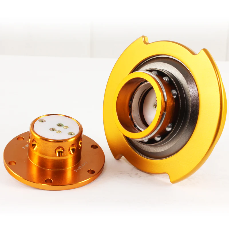 NRG Rose Gold Ball Lock Aluminum 6-Bolt Steering Wheel Gen 2.5 Quick Release Adapter -SRK-250RG - Image 5