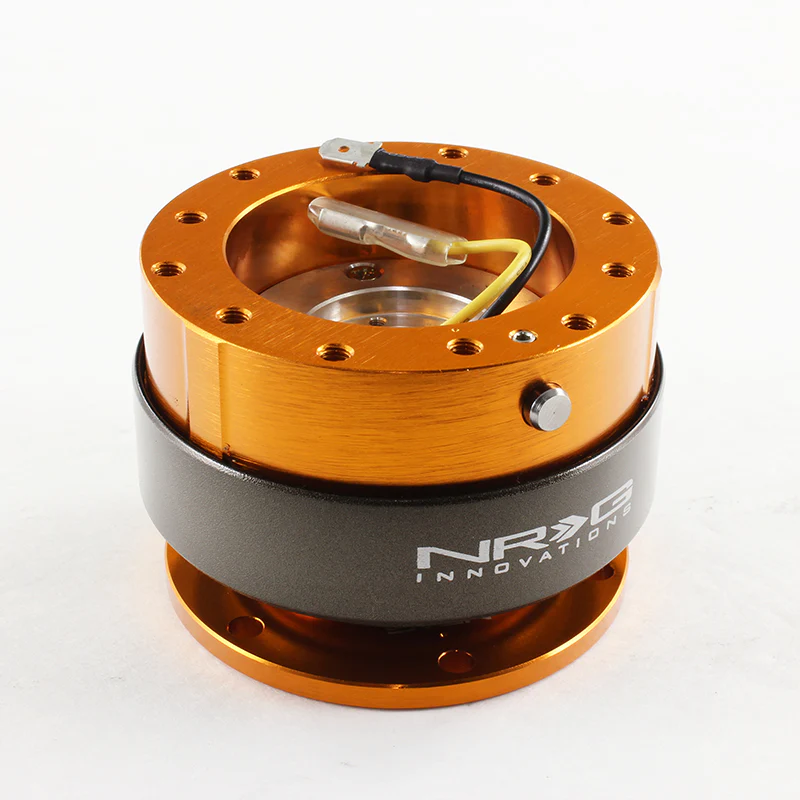NRG Rose Gold / Gunmetal Ball Lock 6-Bolt Steering Wheel Gen 2.0 Quick Release Adapter -SRK-200RG - Image 5