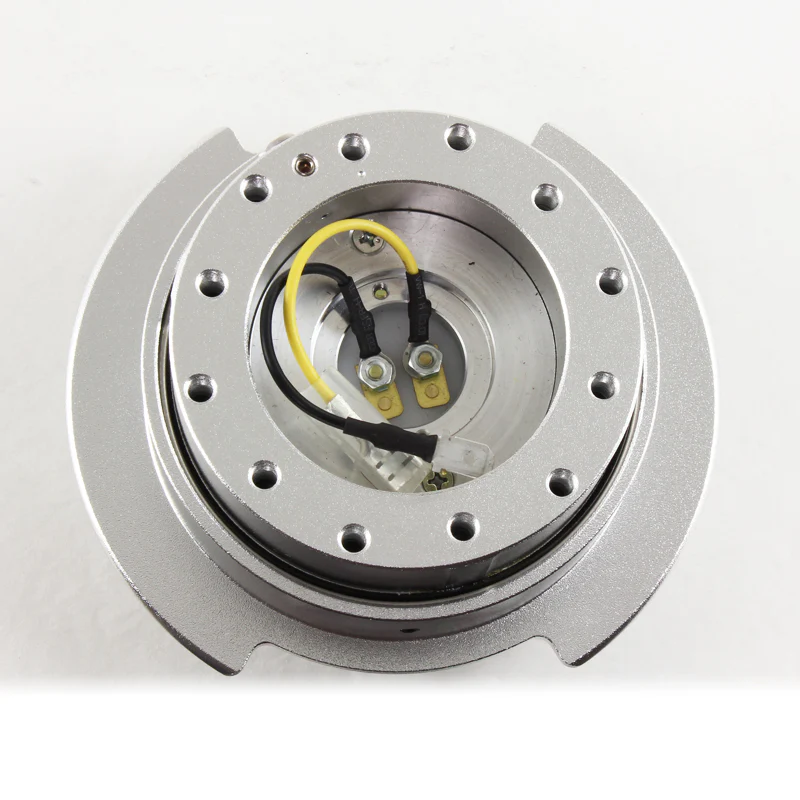 NRG Silver Ball Lock Aluminum 6-Bolt Steering Wheel Gen 2.5 Quick Release Adapter -SRK-250SL - Image 2