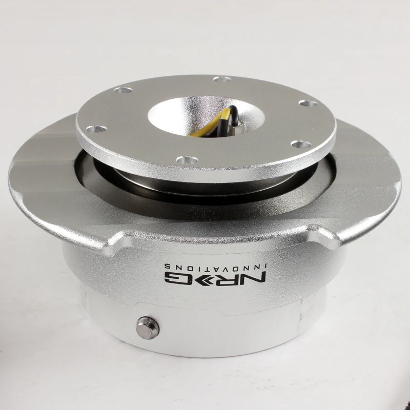 NRG Silver Ball Lock Aluminum 6-Bolt Steering Wheel Gen 2.5 Quick Release Adapter -SRK-250SL - Image 5