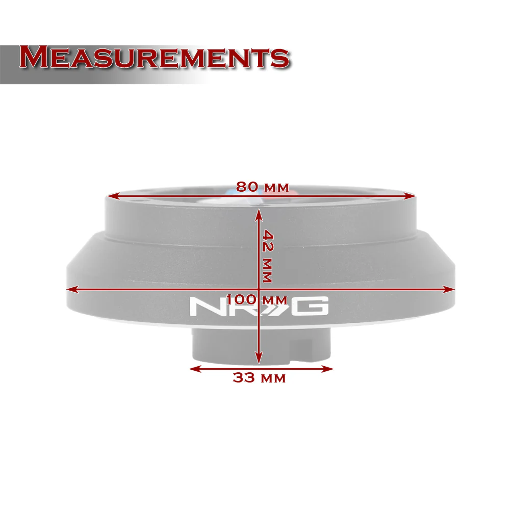 NRG Steering Wheel 6-Bolt Short HUB Adapter For Eclipse / Talon / Mirage / Lancer / WRX -SRK-100H - Image 4