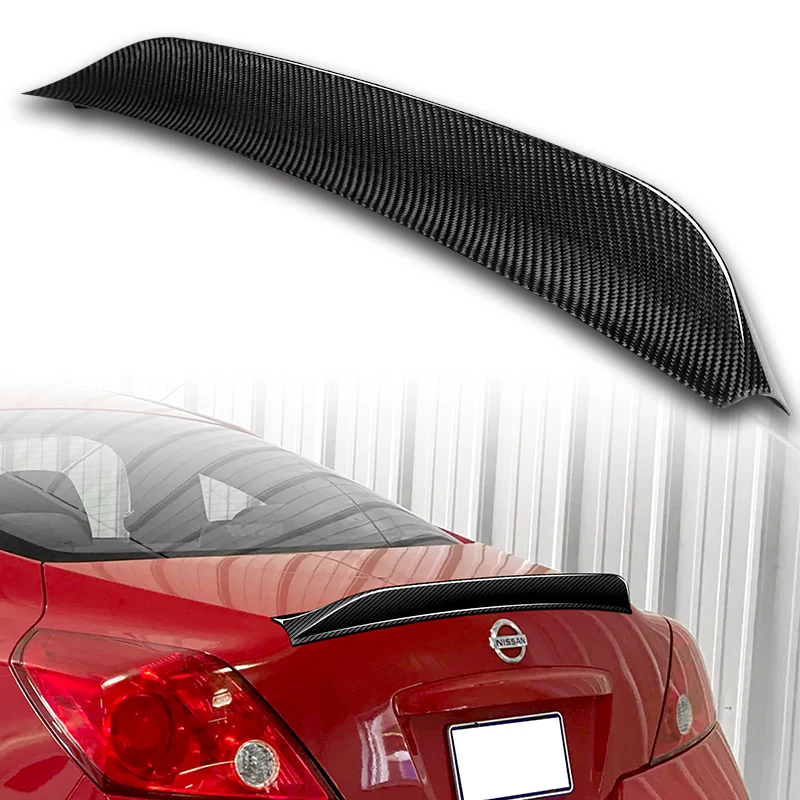 NS-Style Rear Trunk Lip Spoiler Wing For 2008-2013 Nissan Altima 2-DR / Coupe -Real Carbon Fiber - Image 5
