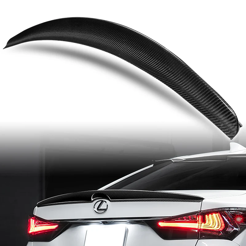 OE-Style Rear Trunk Lip Duckbill Spoiler Wing For 2013-2020 Lexus GS300 GS350 GS200t GS-F 4-DR / Sedan -Real Carbon Fiber - Image 6