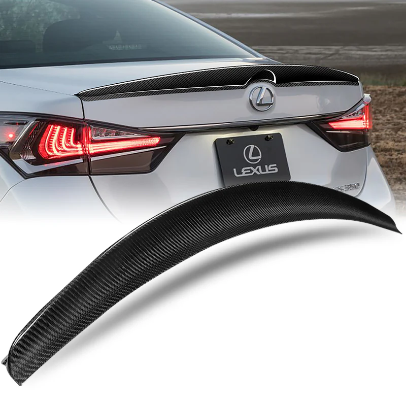 OE-Style Rear Trunk Lip Duckbill Spoiler Wing For 2013-2020 Lexus GS300 GS350 GS200t GS-F 4-DR / Sedan -Real Carbon Fiber - Image 7