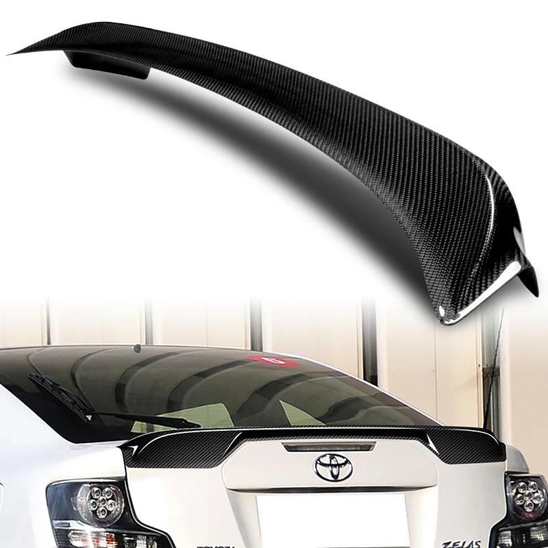 OE-Style Rear Trunk Lip Spoiler Wing For 2011-2016 Scion tC -Real Carbon Fiber - Image 5