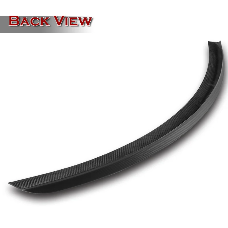 OE-Style Rear Trunk Lip Spoiler Wing For 2012-2024 Tesla Model S -Matte Carbon Fiber - Image 4