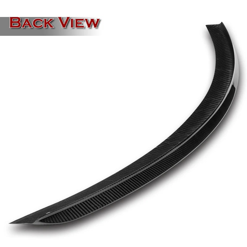 OE-Style Rear Trunk Lip Spoiler Wing For 2012-2024 Tesla Model S -Real Carbon Fiber - Image 4