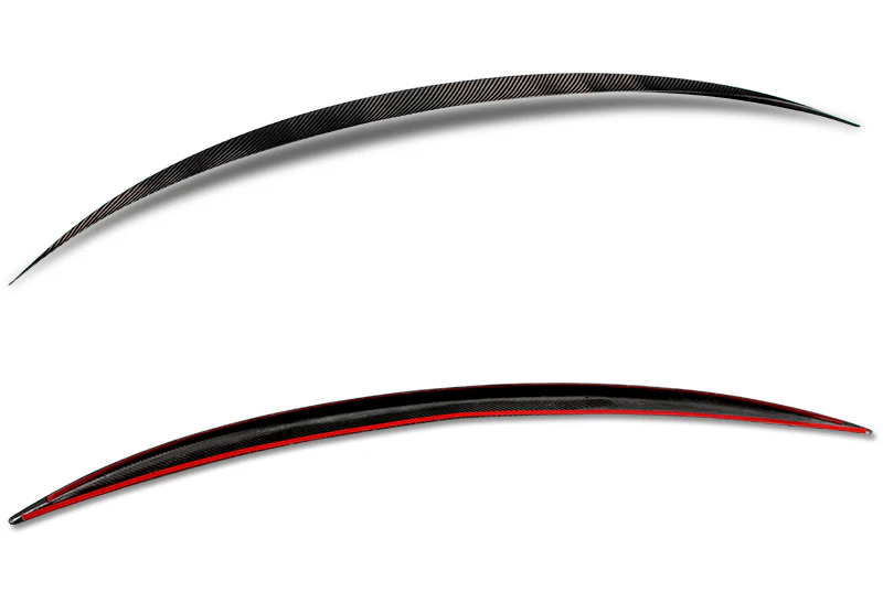OE-Style Rear Trunk Lip Spoiler Wing For 2017-2023 Tesla Model 3 -Real Carbon Fiber - Image 3