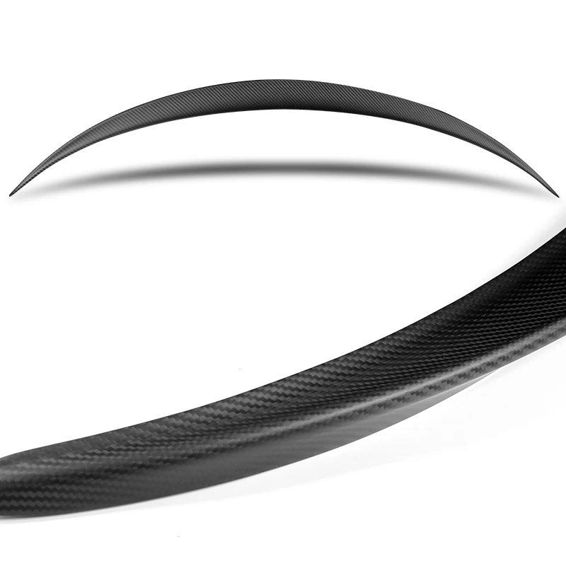 OE-Style Rear Trunk Lip Spoiler Wing For 2020-2024 Tesla Model Y -Matte Carbon Fiber - Image 2