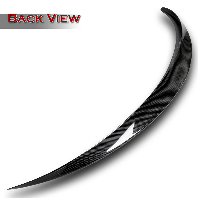 OE-Style Rear Trunk Lip Spoiler Wing For 2020-2024 Tesla Model Y -Real Carbon Fiber - Image 4