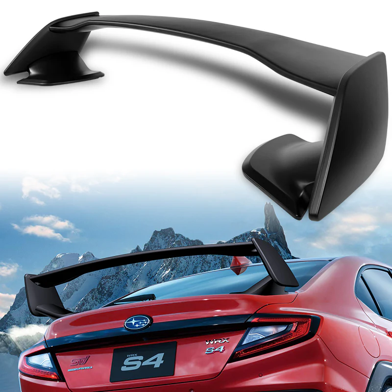 OE-Style Rear Trunk Lip Spoiler Wing For 2022-2025 Subaru WRX STi Sedan 4-DR -ABS Unpainted Matte Black - Image 5