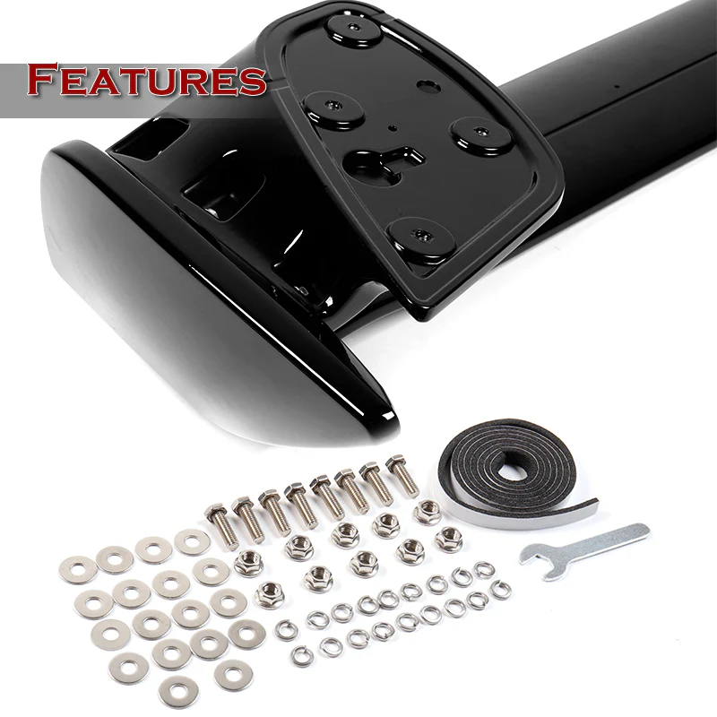 OE-Style Rear Trunk Lip Spoiler Wing For 2022-2025 Subaru WRX STi Sedan 4-DR -ABS Painted Black - Image 3