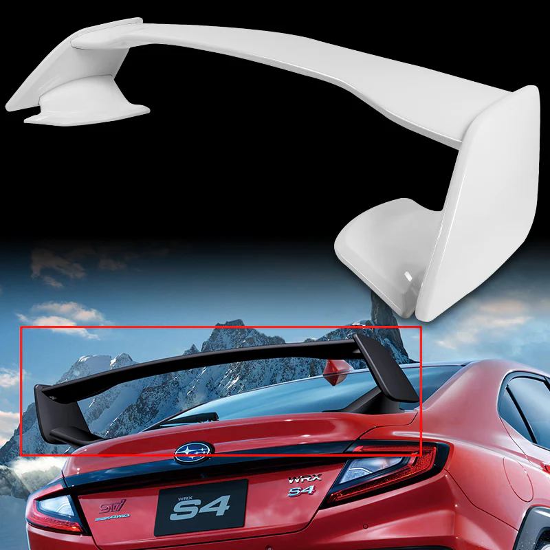 OE-Style Rear Trunk Lip Spoiler Wing For 2022-2025 Subaru WRX STi Sedan 4-DR -ABS Painted White - Image 5