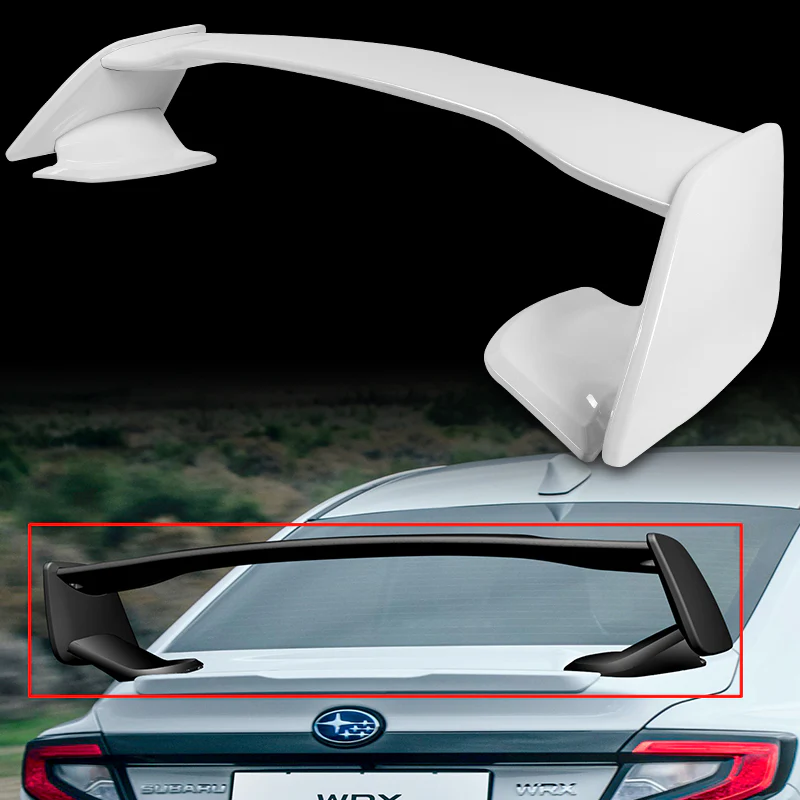 OE-Style Rear Trunk Lip Spoiler Wing For 2022-2025 Subaru WRX STi Sedan 4-DR -ABS Painted White - Image 6