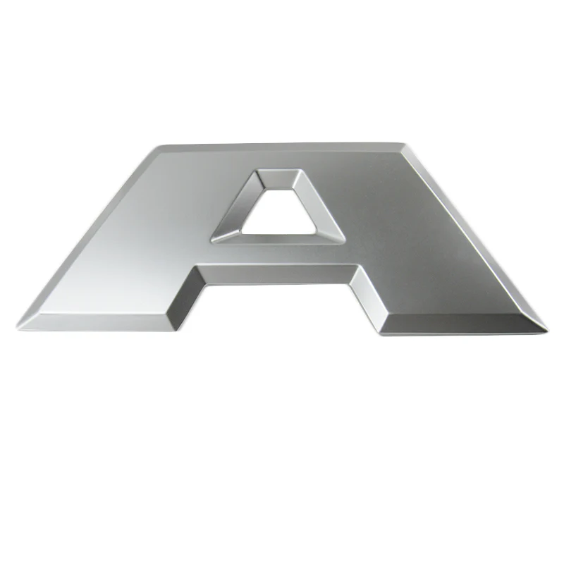 Silver Set of RAM 3D Letter Logo Car Tailgate Emblem Badge Sticker for 1500 Rear Trunk 2015 2016 2017 2018 - Image 3