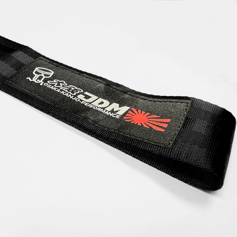 OSAKA Racing JDM Honda Drift Rally Sports NEO CHROME HIGH STRENGTH Tow Strap for Front / Rear Bumper - Image 3