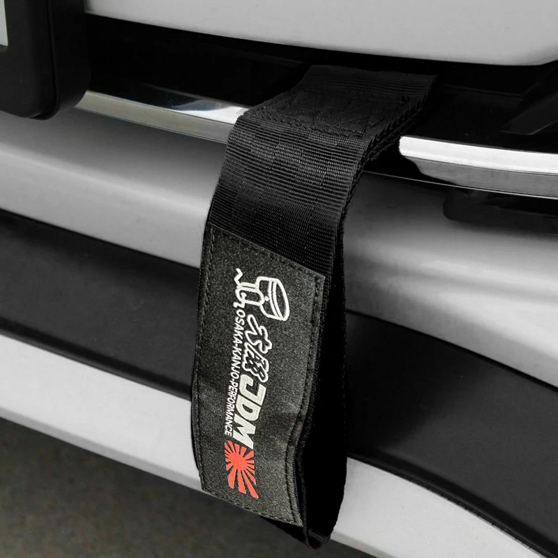 OSAKA Racing JDM Honda Drift Rally Sports NEO CHROME HIGH STRENGTH Tow Strap for Front / Rear Bumper - Image 5