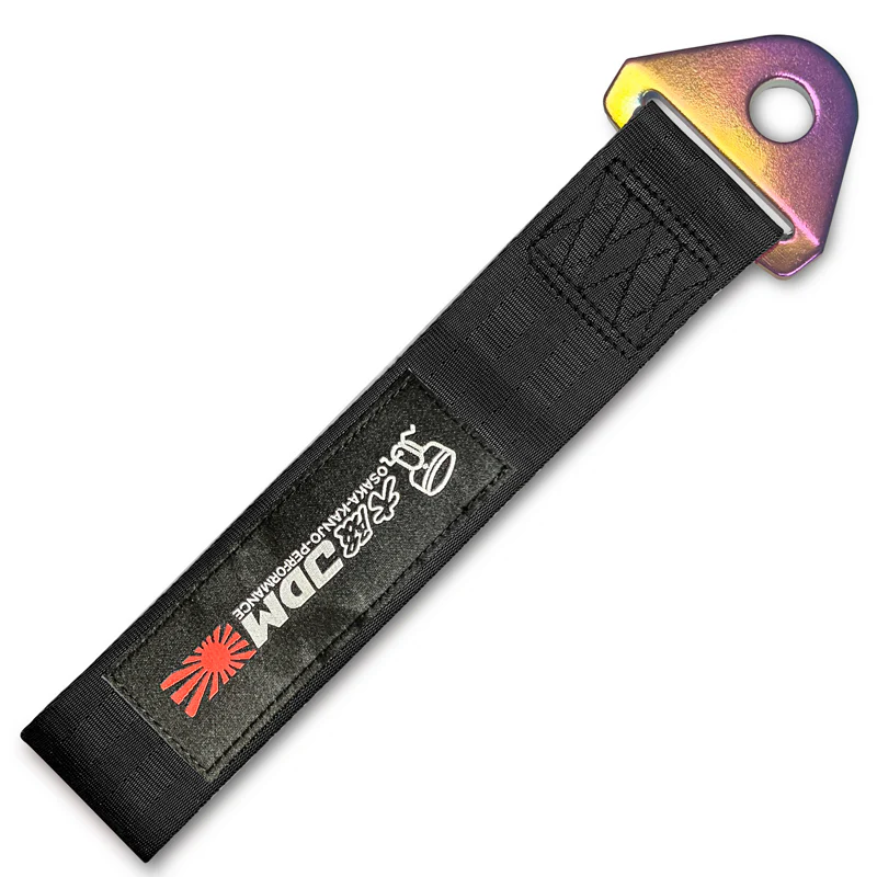 OSAKA Racing JDM Honda Drift Rally Sports NEO CHROME HIGH STRENGTH Tow Strap for Front / Rear Bumper - Image 8