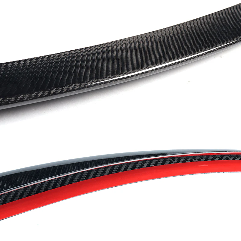 P-Style Rear Trunk Lip Duckbill Spoiler Wing For 2007-2013 BMW 125i 128i 135i E82 2-DR / Coupe -Real Carbon Fiber - Image 2
