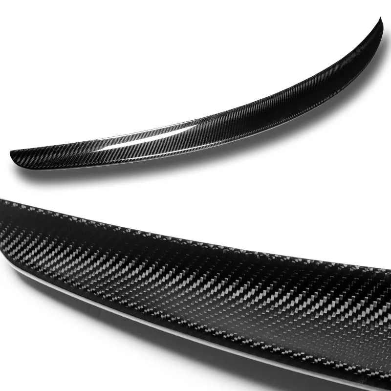 P-Style Rear Trunk Lip Duckbill Spoiler Wing For 2013-2020 Mercedes-Benz S450 S560 S600 S63 W222 -Real Carbon Fiber - Image 2