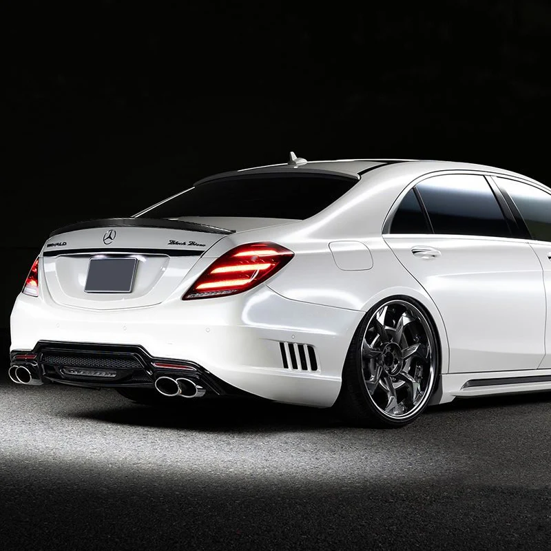 P-Style Rear Trunk Lip Duckbill Spoiler Wing For 2013-2020 Mercedes-Benz S450 S560 S600 S63 W222 -Real Carbon Fiber - Image 7