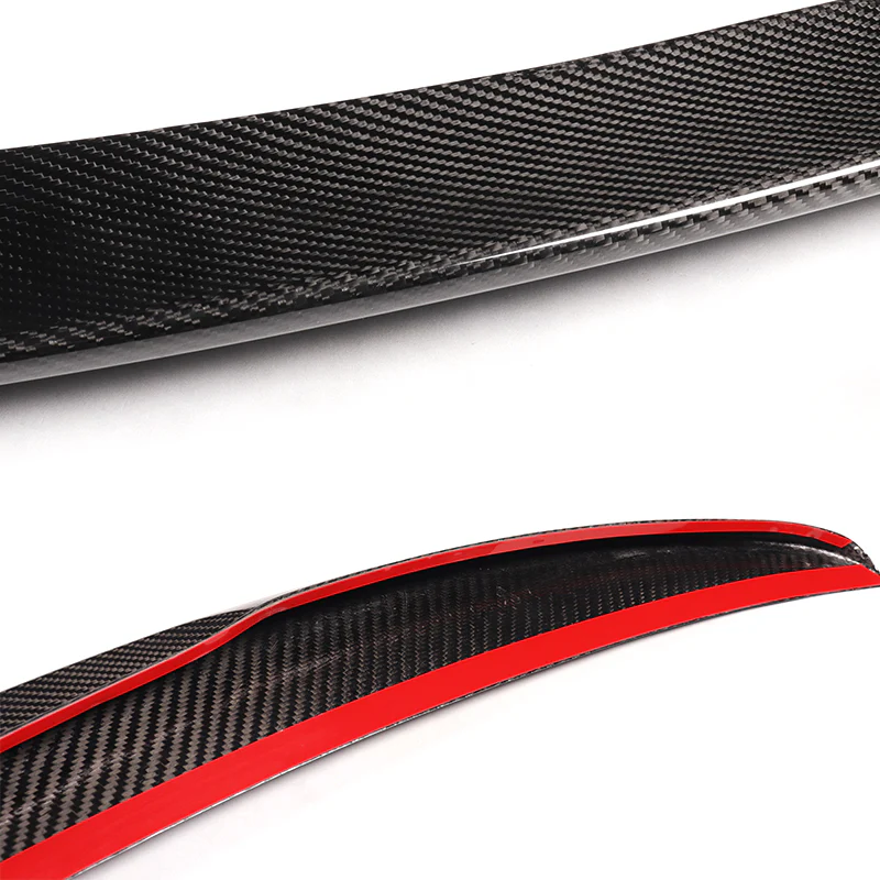 P-Style Rear Trunk Lip Duckbill Spoiler Wing For 2015-2019 BMW F16 X6 -Real Carbon Fiber - Image 2