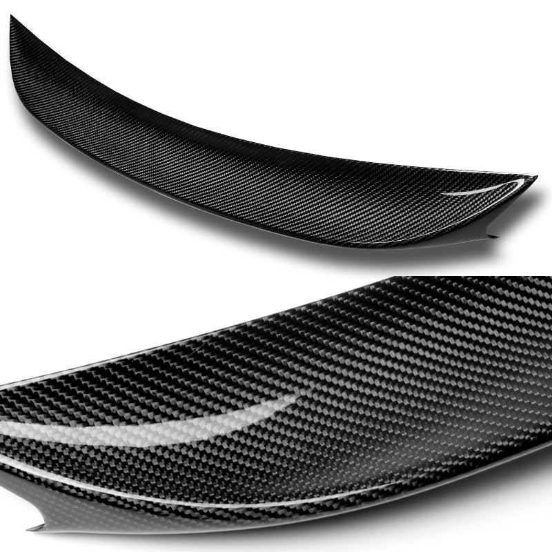 P-Style Rear Trunk Lip Duckbill Spoiler Wing For 2016-2021 Honda Civic X 4-DR / Sedan -Real Carbon Fiber - Image 2